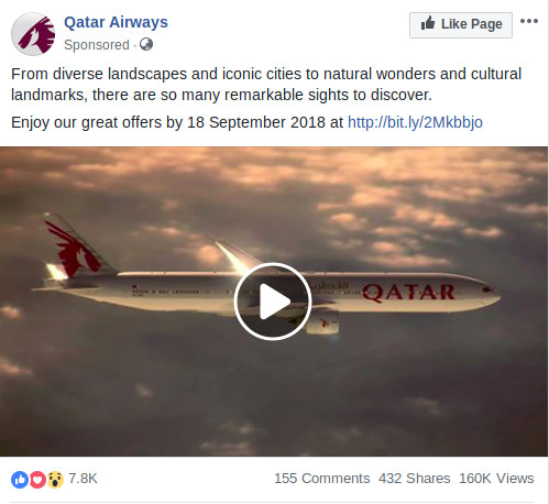 Qatar Airways ad