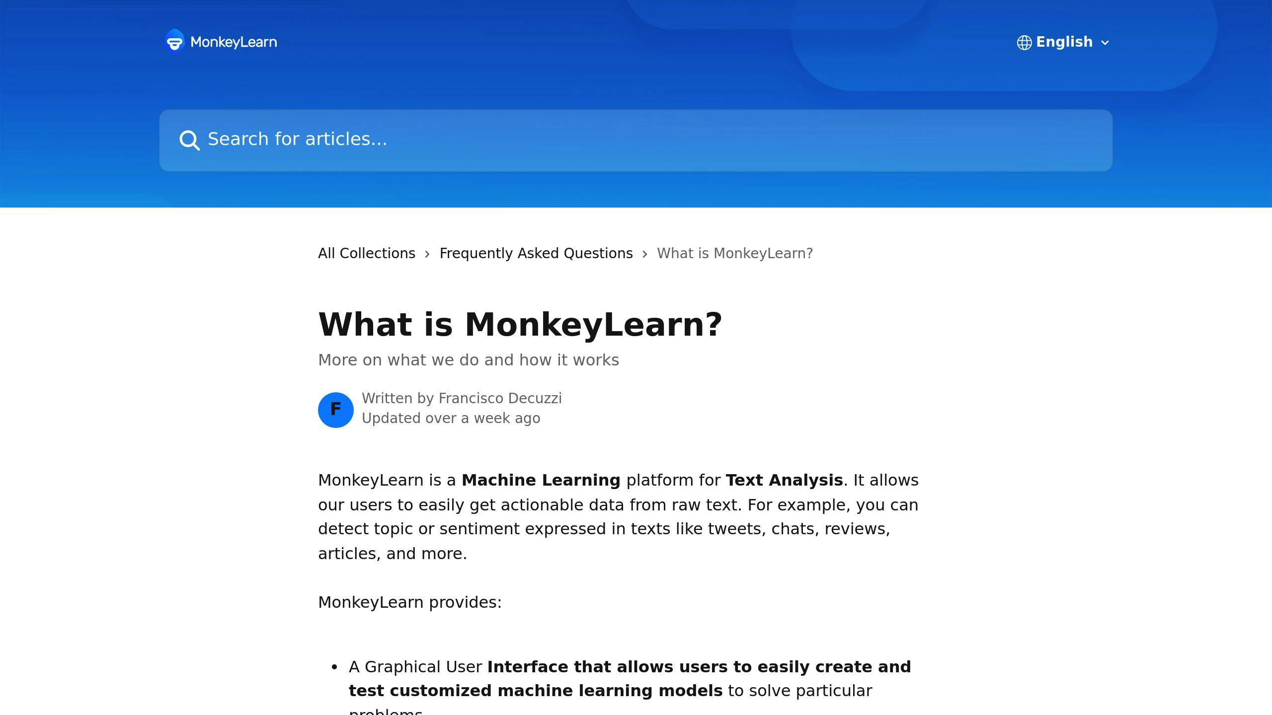 MonkeyLearn