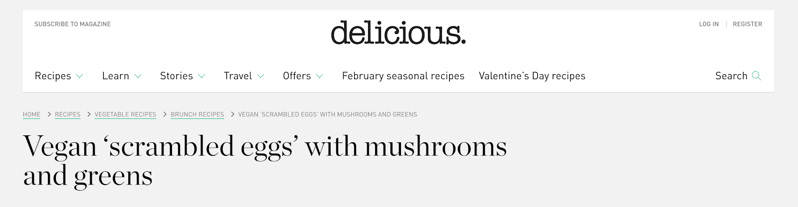 This image is a screenshot from the delicious magazine. Here you can see the title of the domain 