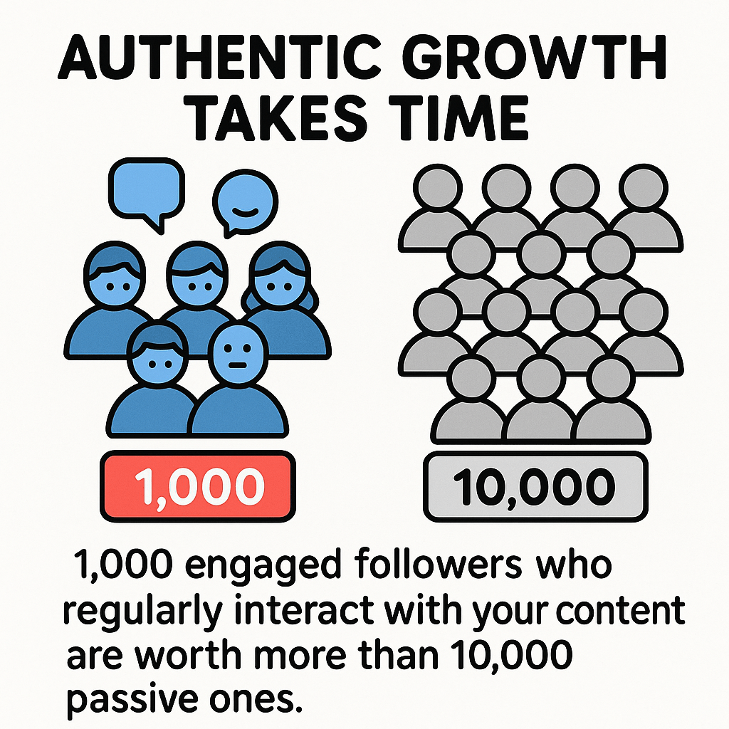 1,000 engaged followers who regularly interact with your content are worth more than 10,000 passive ones