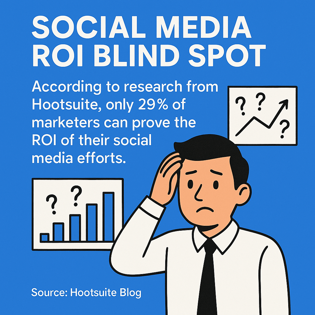 According to research from Hootsuite, only 29% of marketers can prove the ROI of their social media efforts