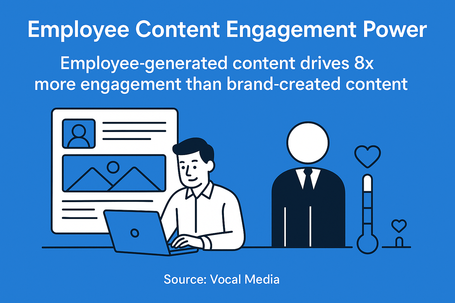 Employee-generated content drives 8x more engagement than brand-created content