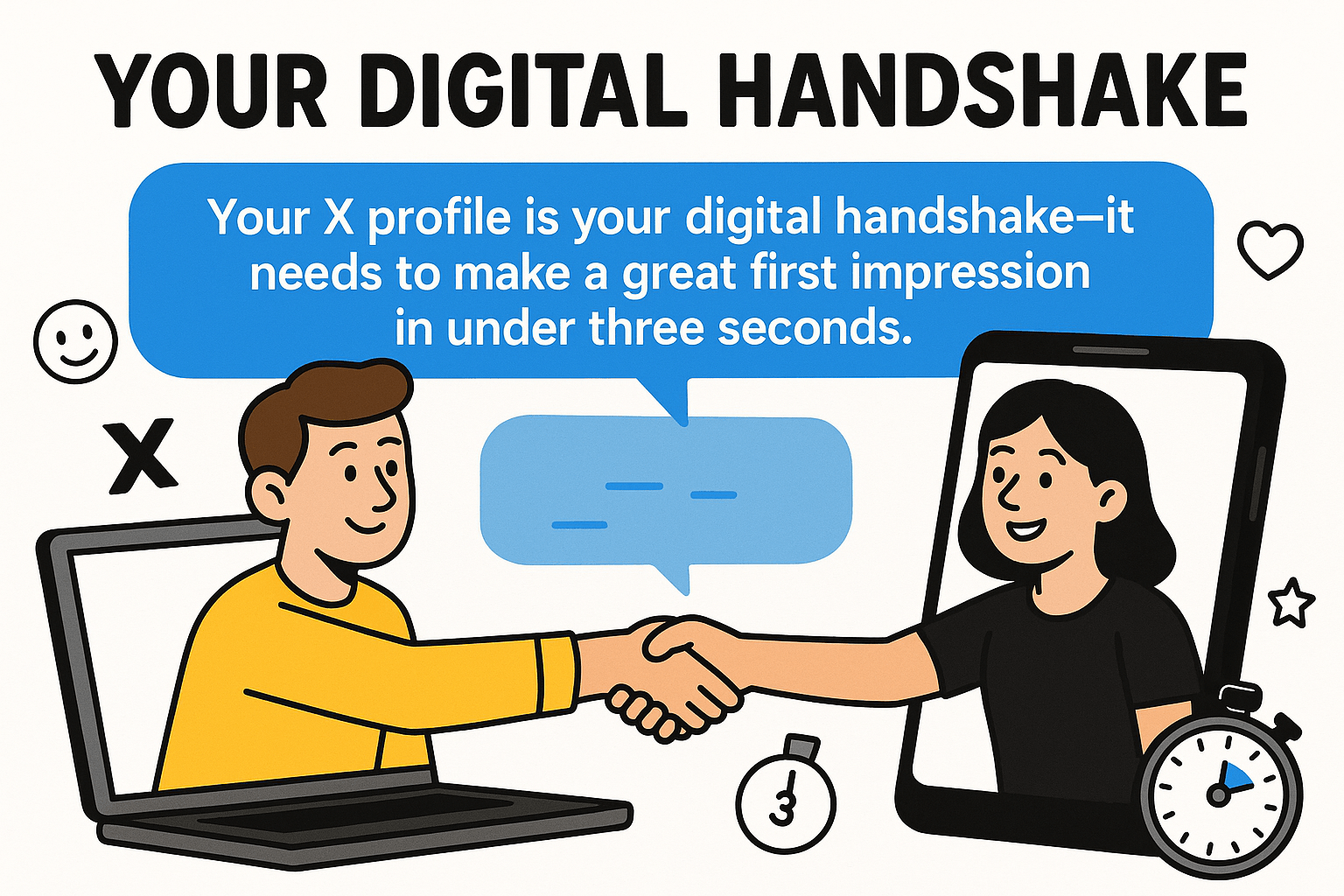 Your X profile is your digital handshake—it needs to make a great first impression in under three seconds