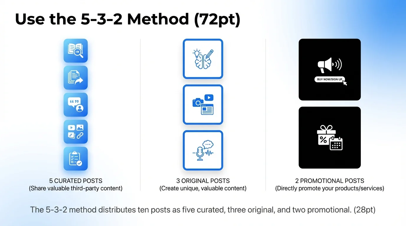 Use the 5-3-2 Method