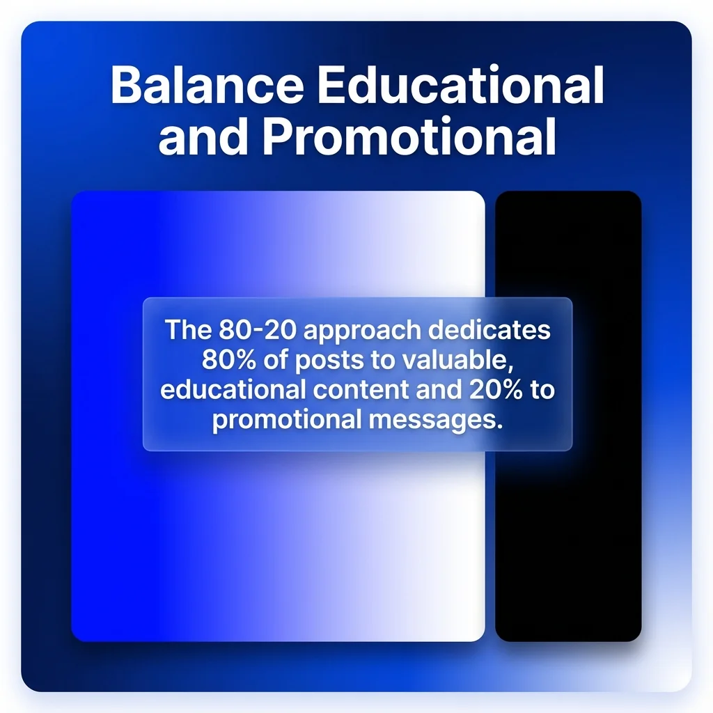 Balance Educational and Promotional