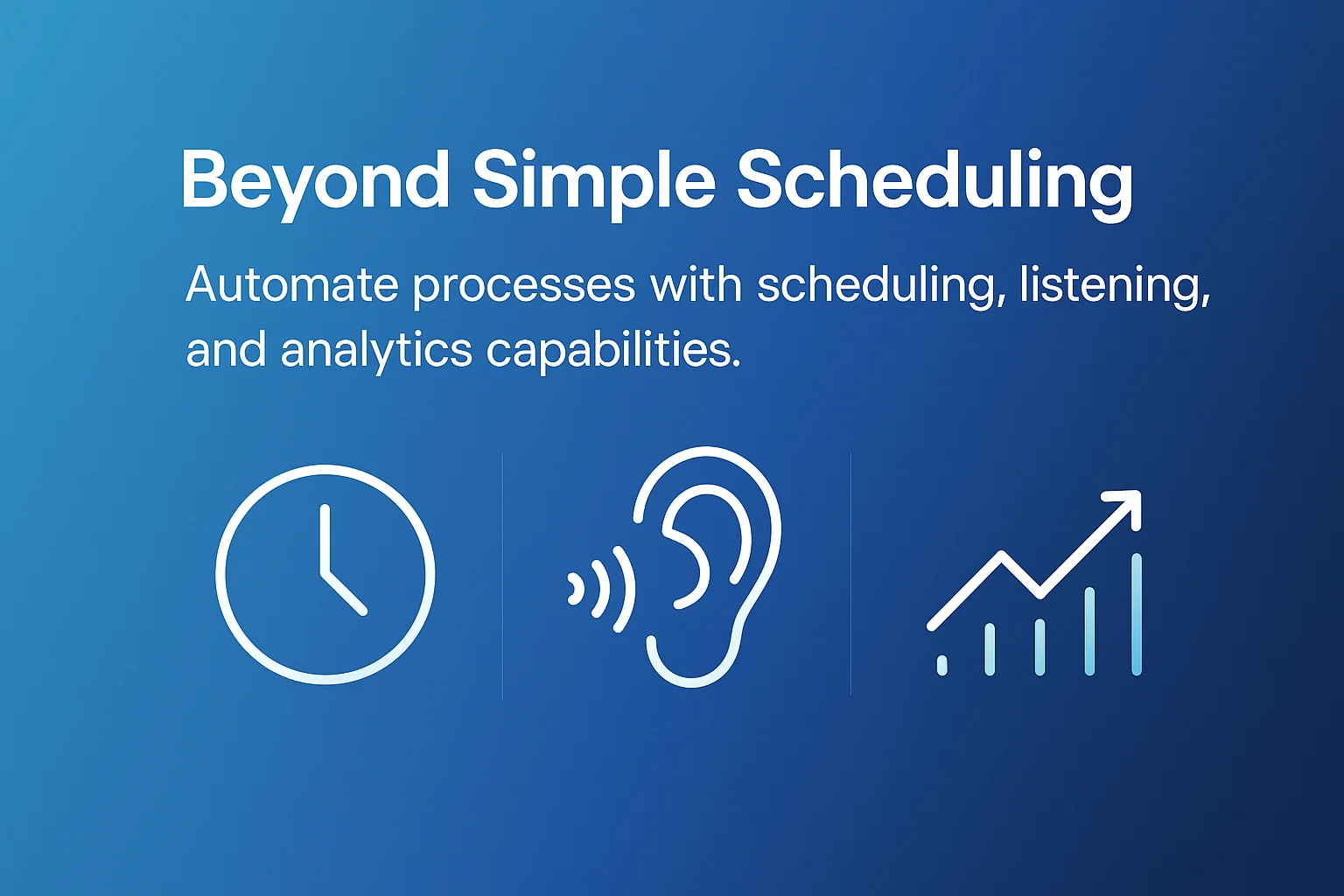 Beyond Simple Scheduling