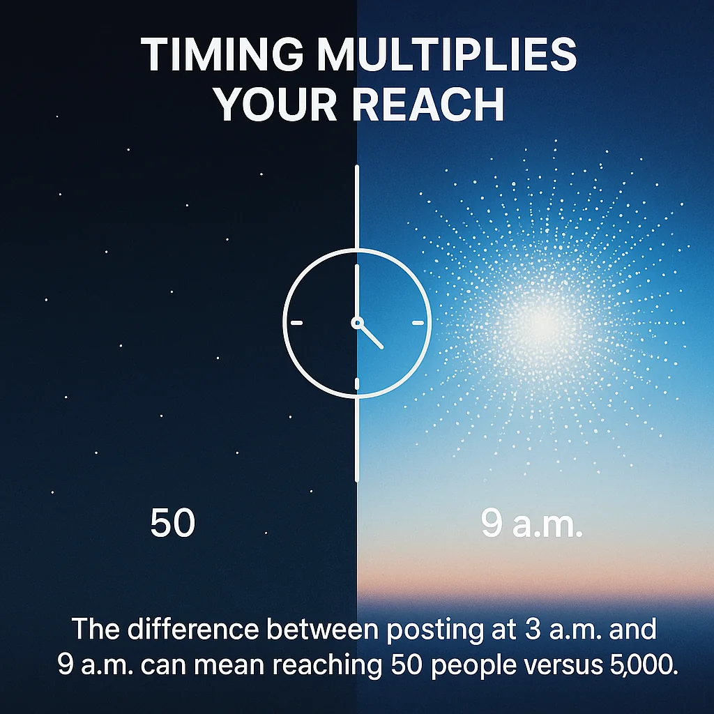 Timing Multiplies Your Reach
