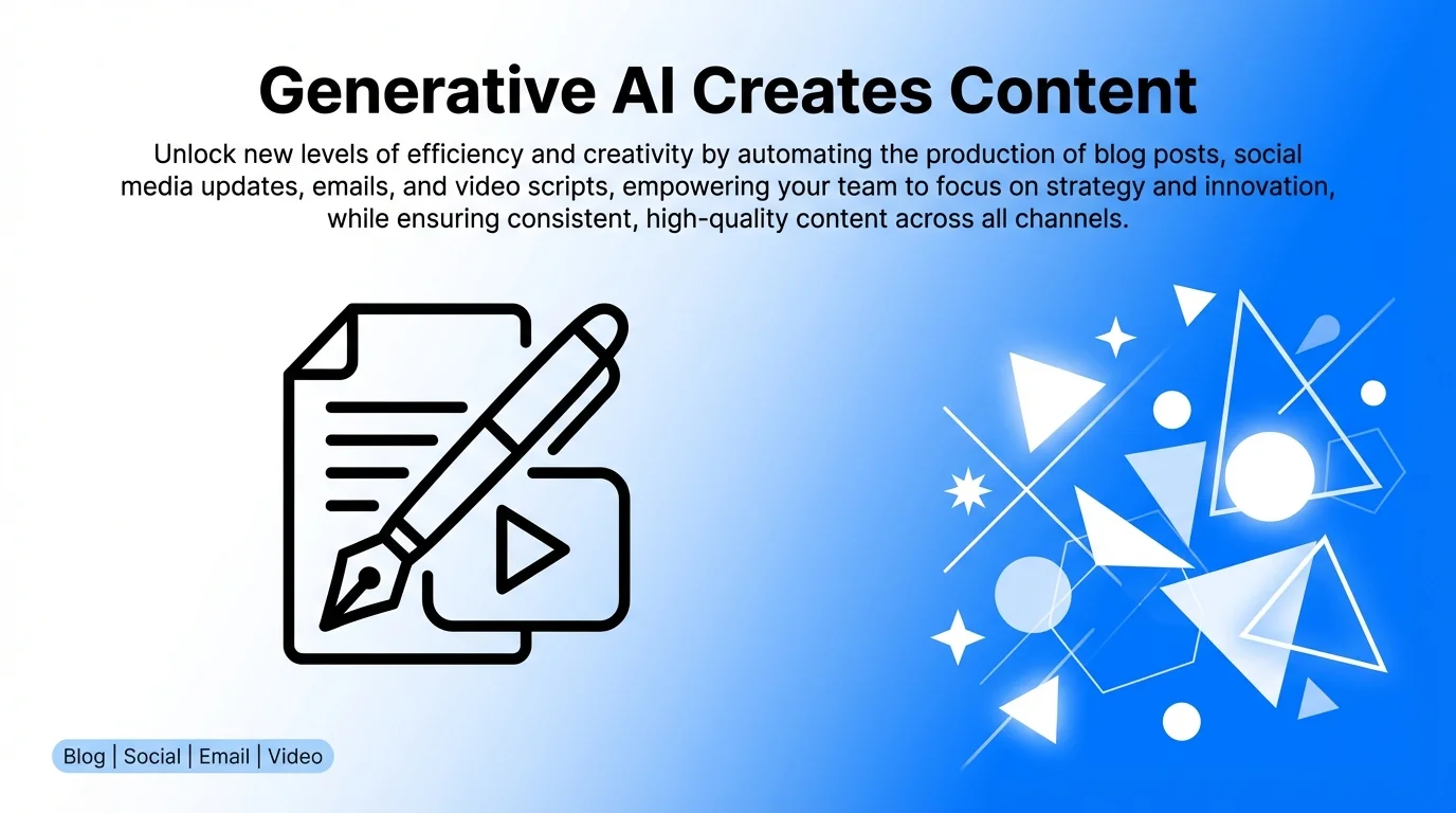 Generative AI Creates Content