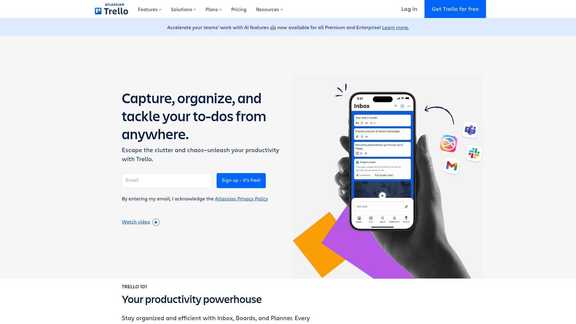 Screenshot of https://trello.com