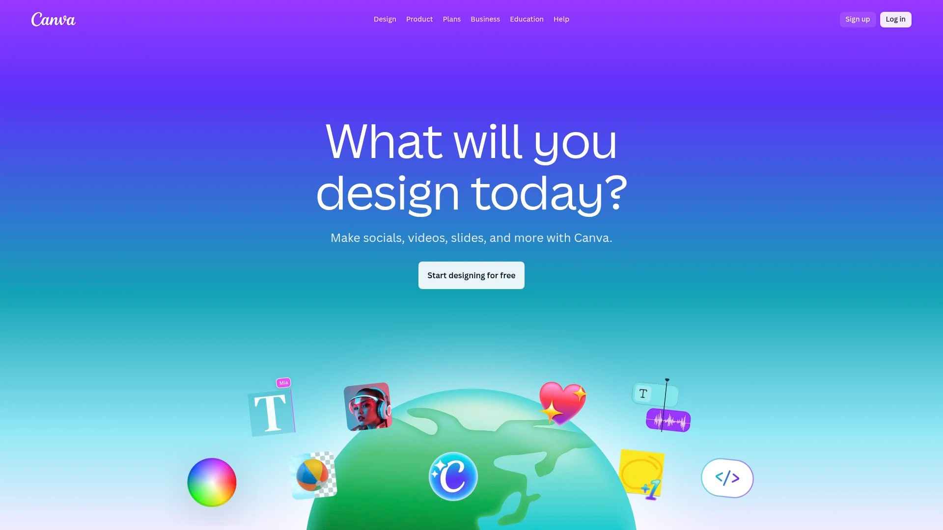 Screenshot of https://canva.com