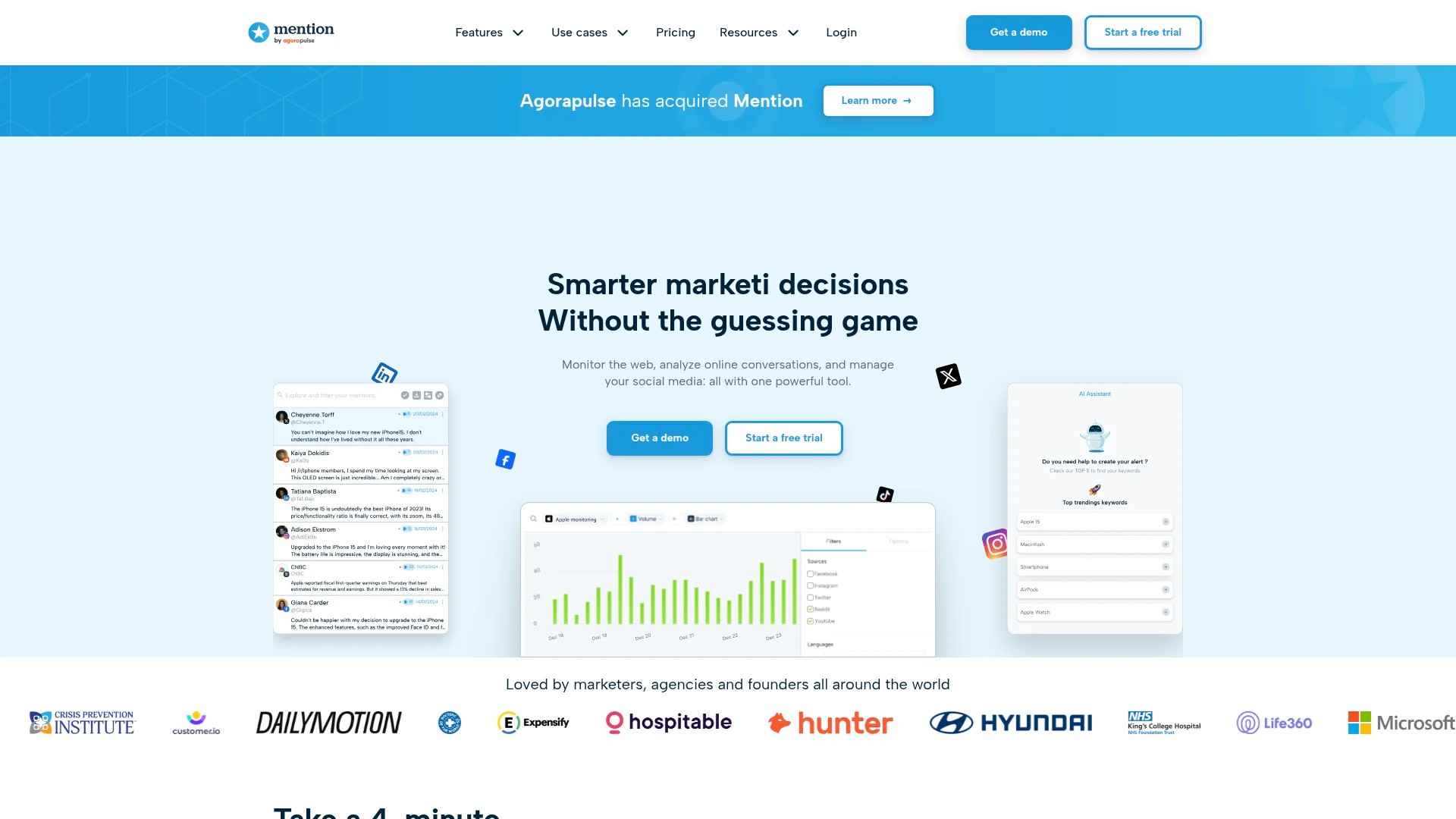 Screenshot of https://mention.com