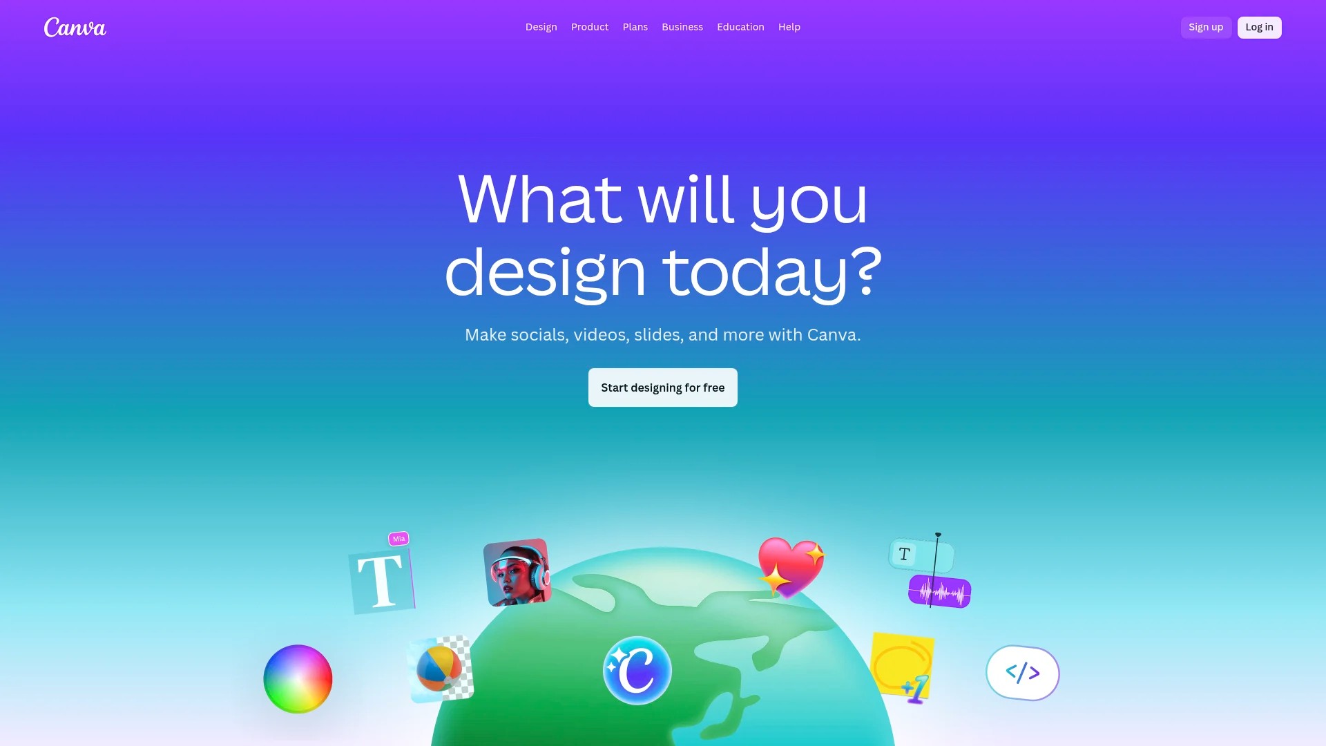 Screenshot of https://canva.com