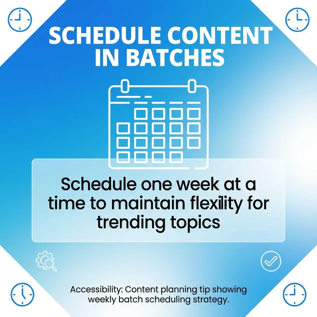 Schedule Content in Batches