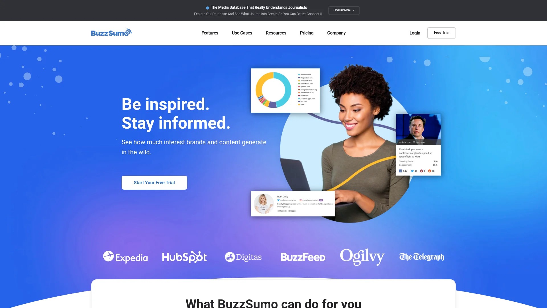 Screenshot of https://buzzsumo.com