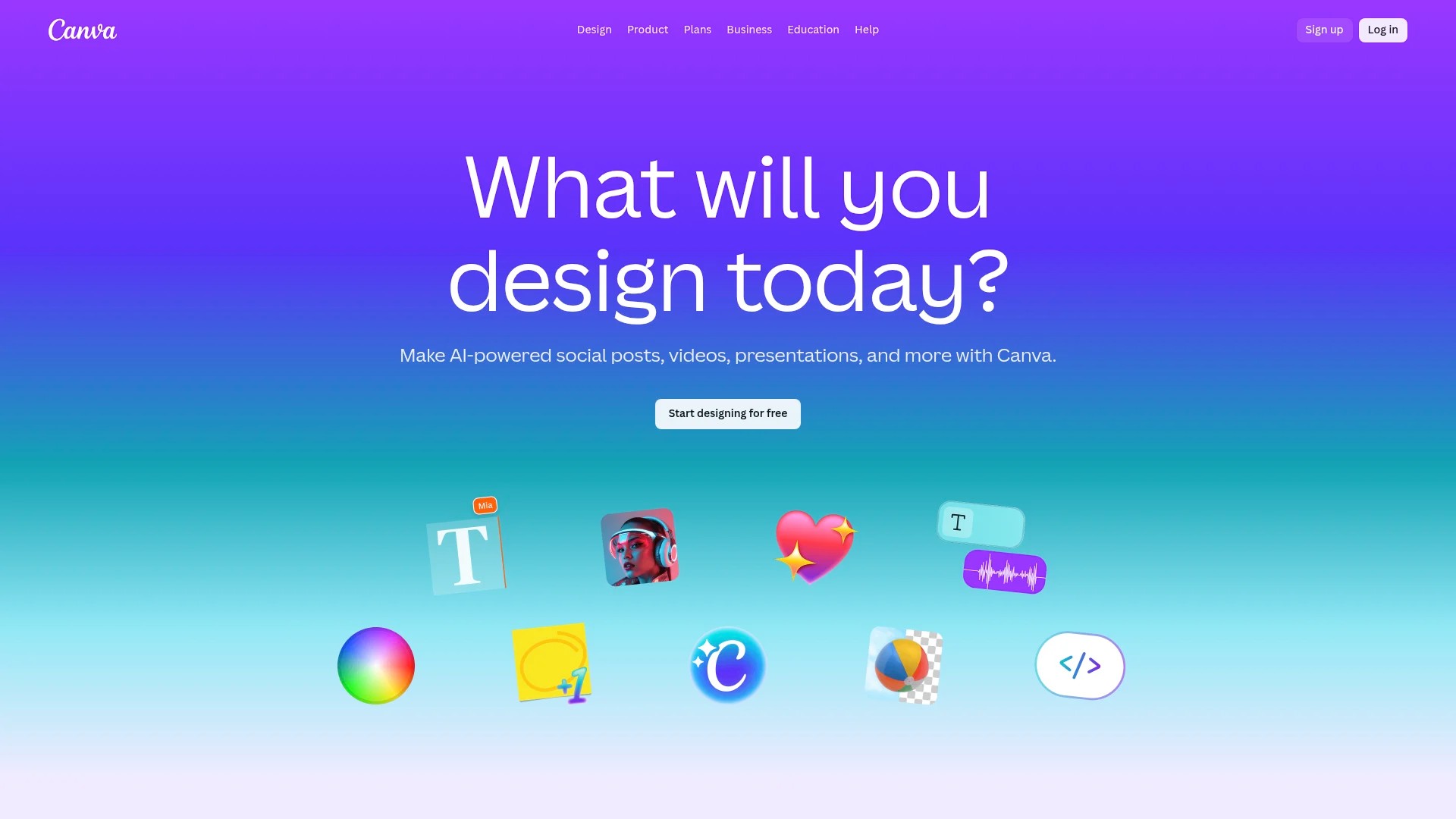 Screenshot of https://www.canva.com