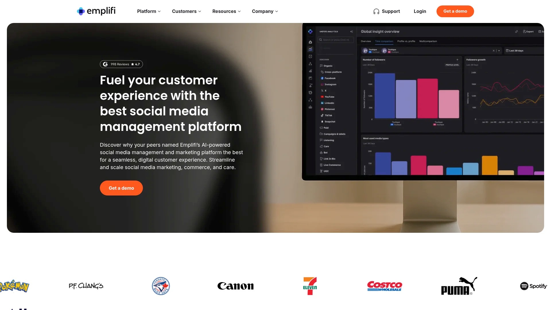 Screenshot of https://www.pixlee.com