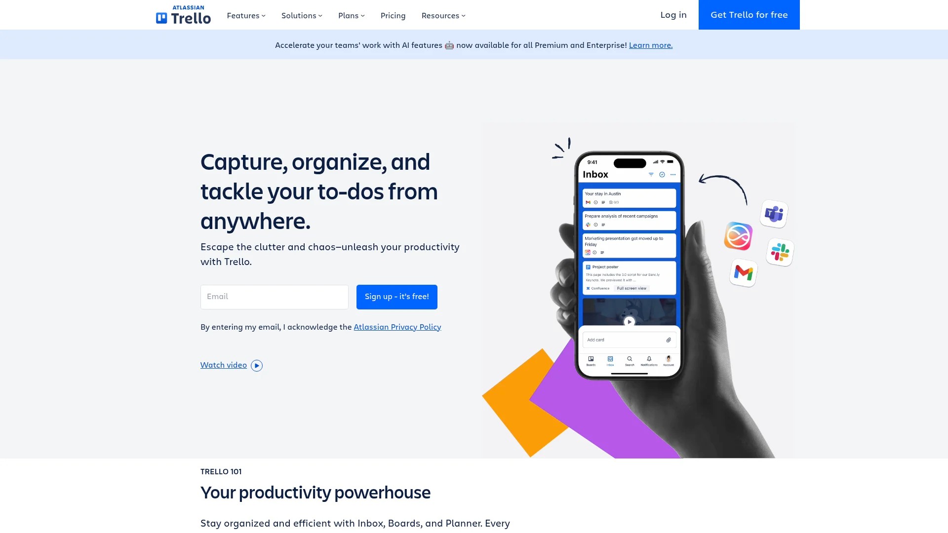 Screenshot of https://trello.com