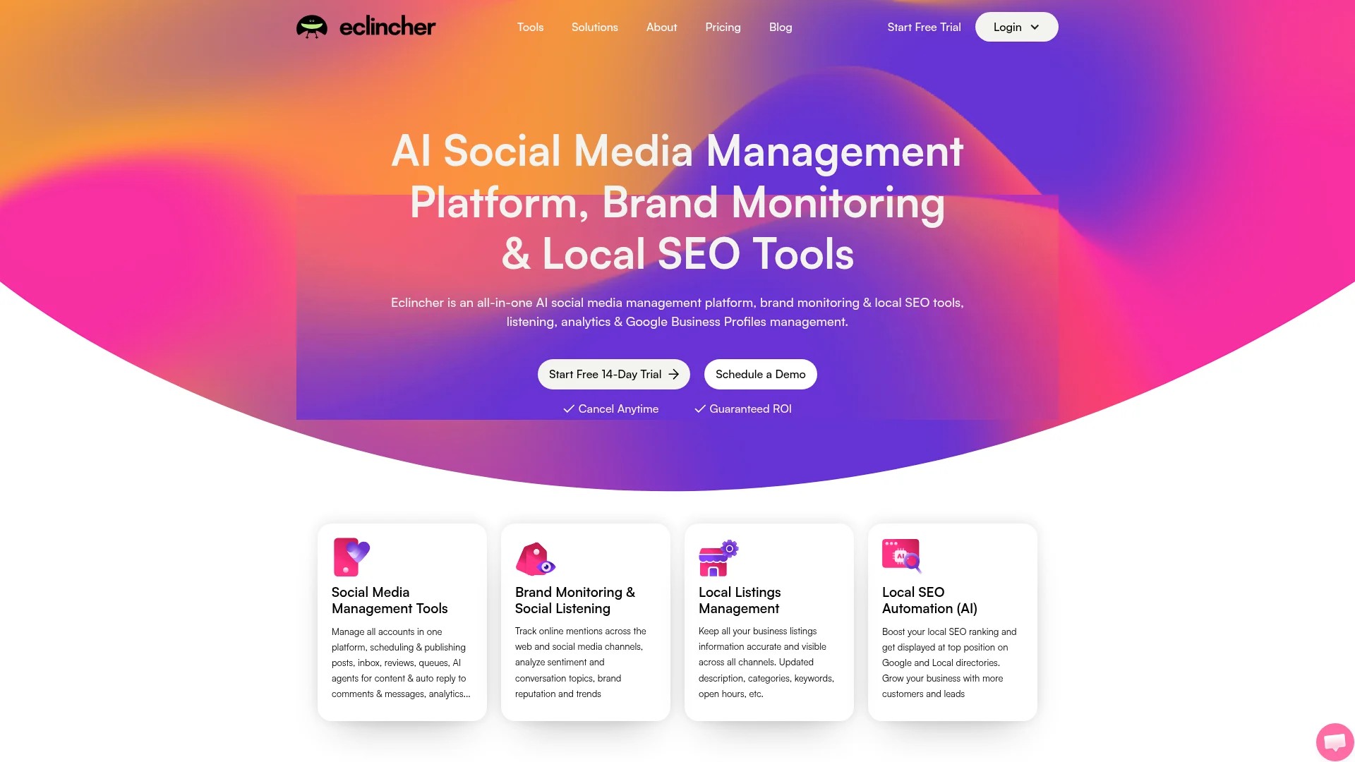 Screenshot of https://www.eclincher.com