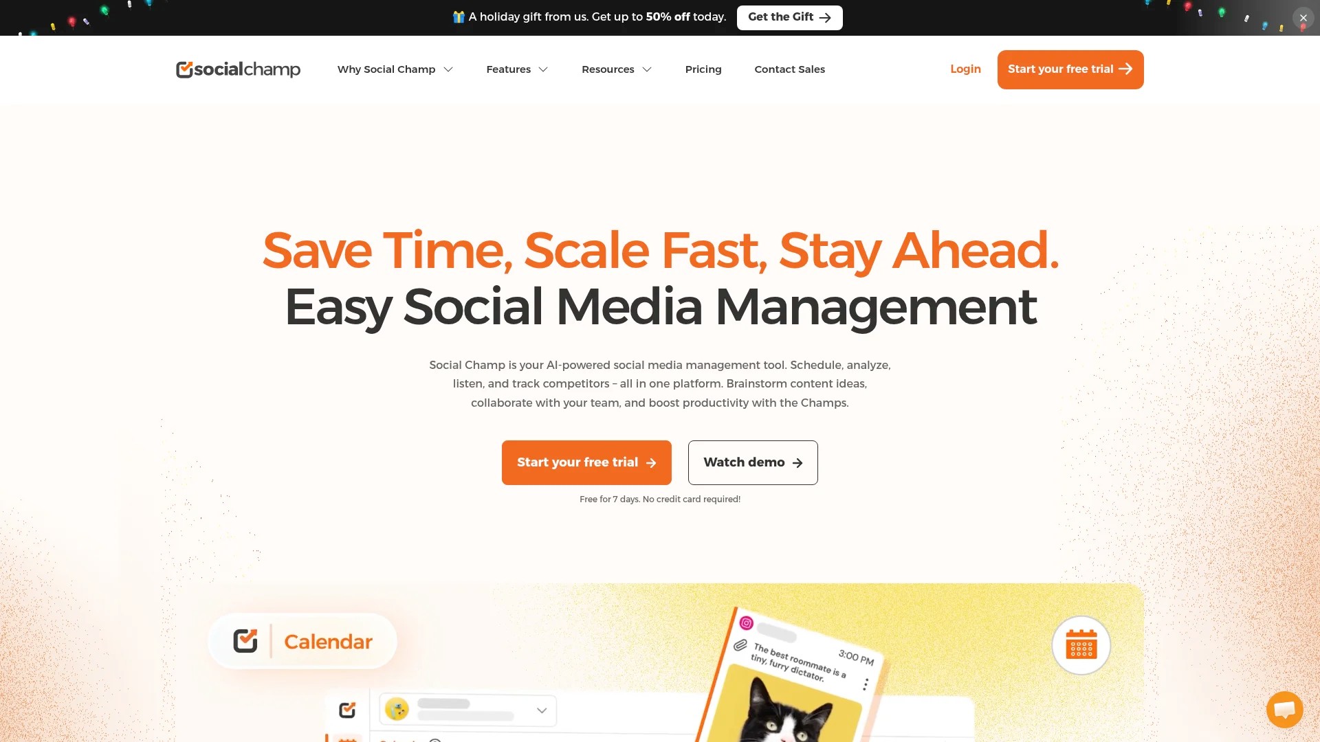 Screenshot of https://www.socialchamp.io