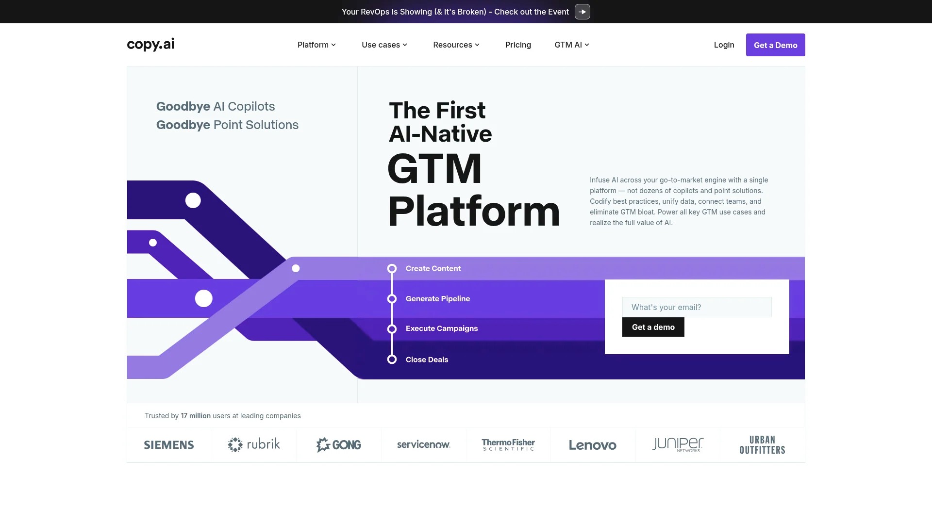 Screenshot of https://www.copy.ai