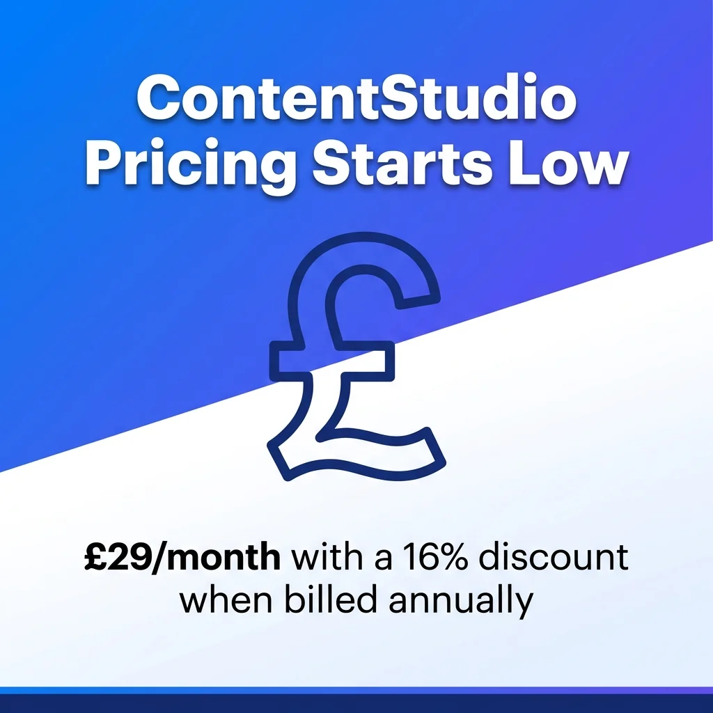 ContentStudio Pricing Starts Low