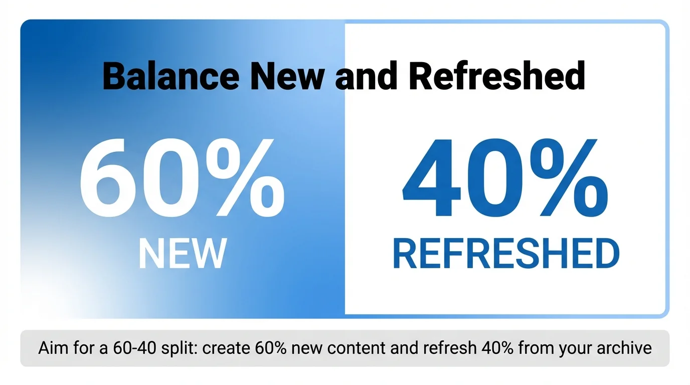 Balance New and Refreshed