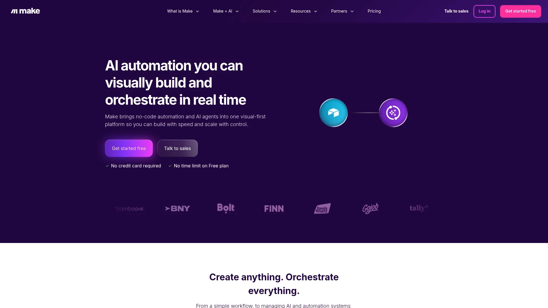 Screenshot of https://www.make.com