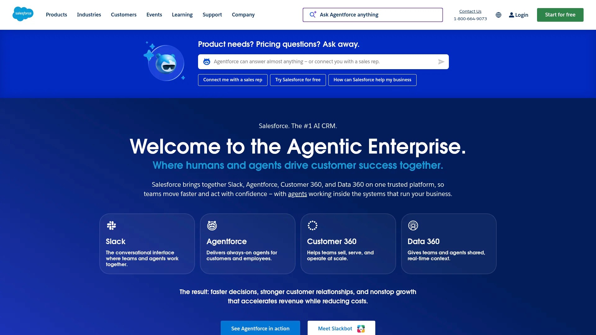 Screenshot of https://www.salesforce.com